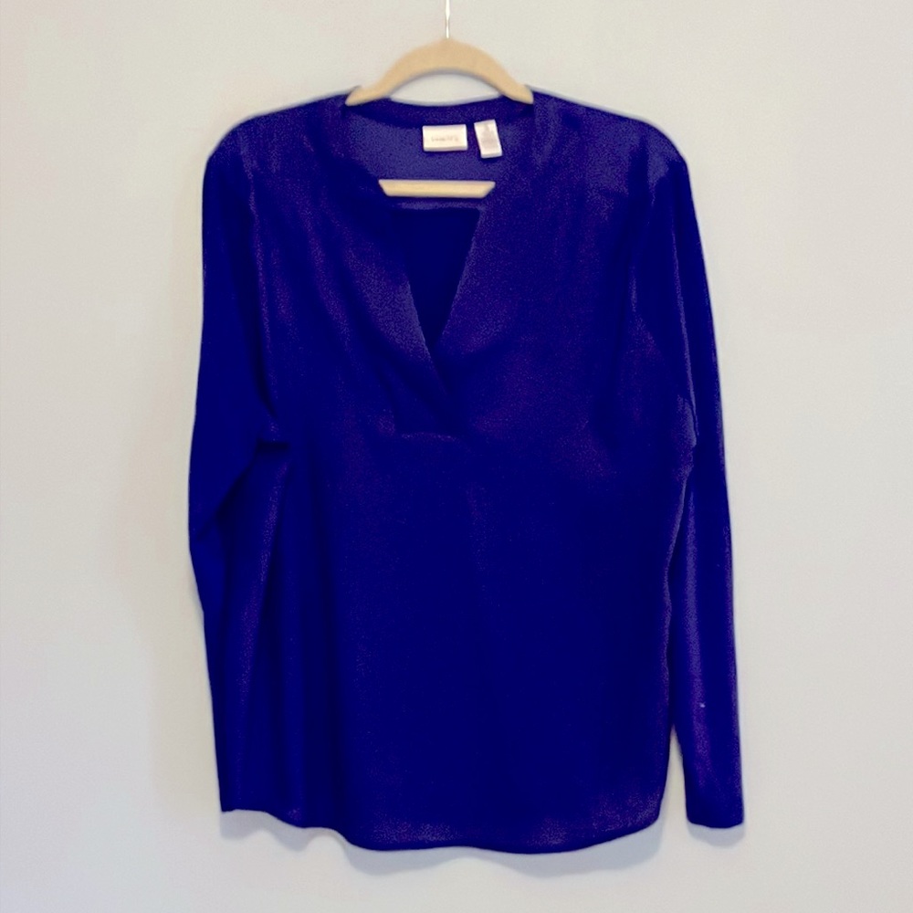 Chico’s Royal Blue v neck top